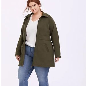 Torrid Olive Green Size 2 Zip Up Jacket